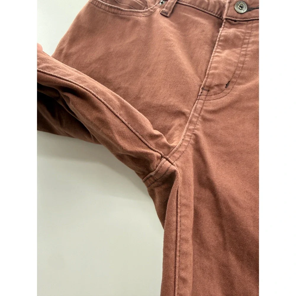 Prana Kayla High Rise Jeans Women's 10 Brown Burgundy Stretch Casual Denim Style
